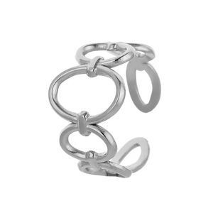 Elegant Silver Chain Link Ring